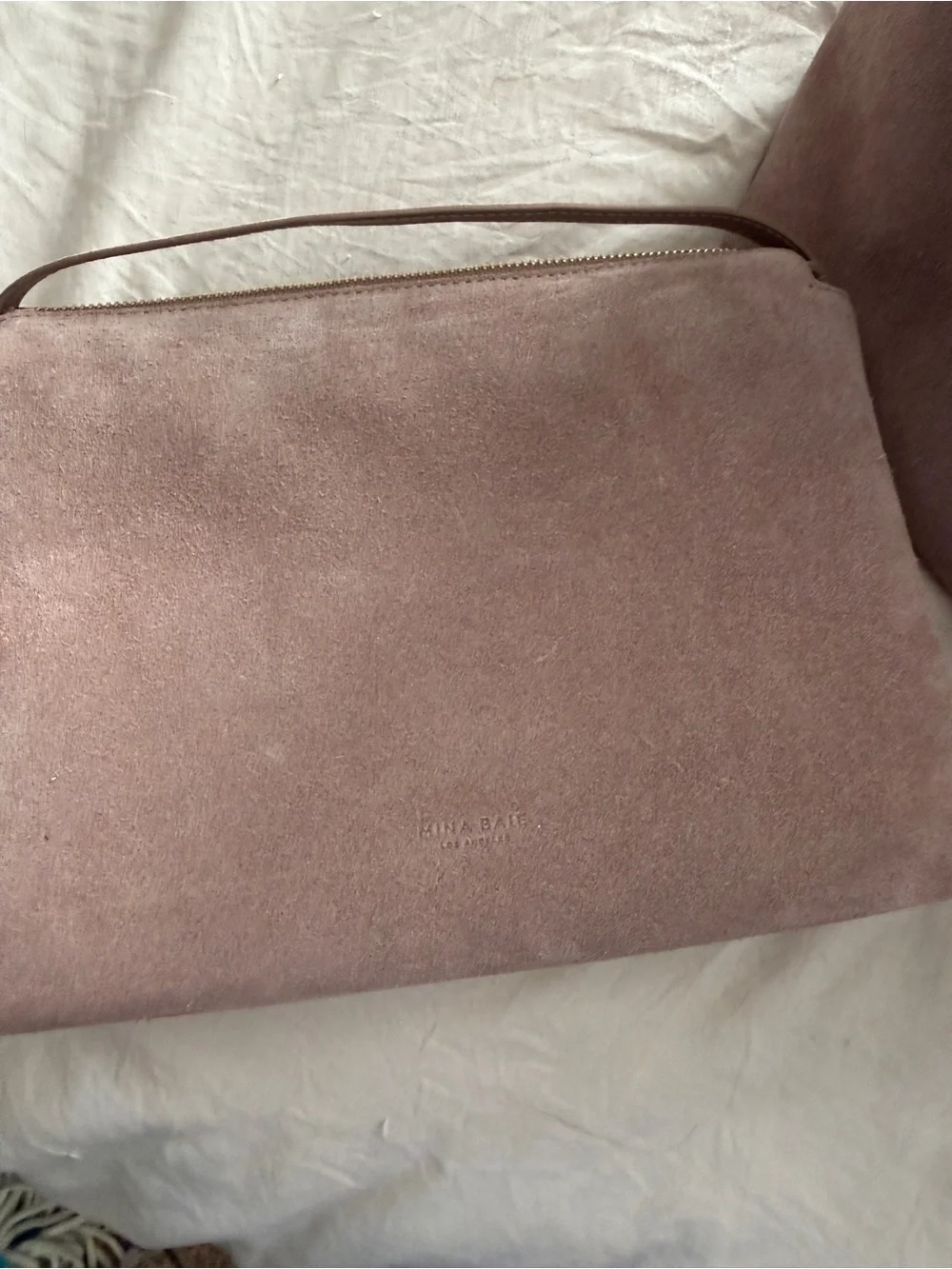 Mina baie full size suede Harlow